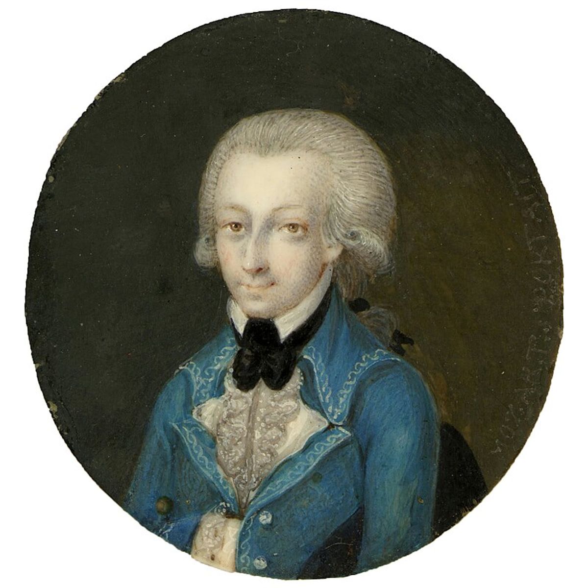 Miniature portrait of Mozart, 1773