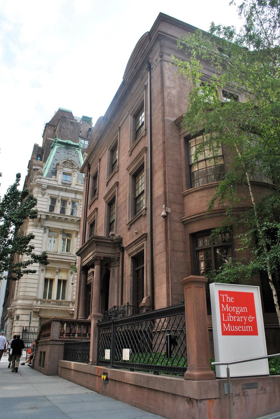 The Morgan Library & Museum, the Italianate brownstone house at Madison Avenue and East 37th Street, New York