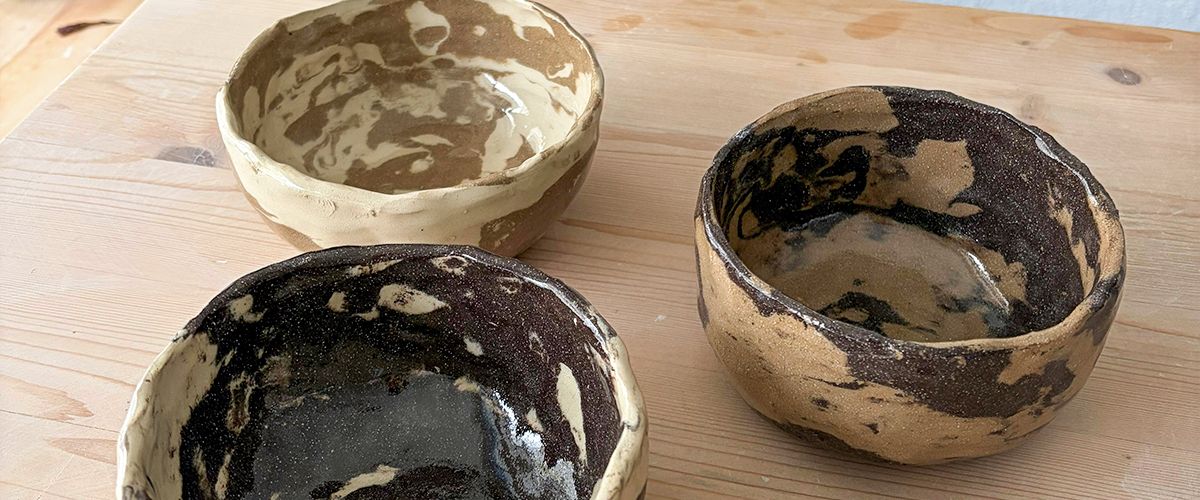 NERIKOMI SCHALE WORKSHOP: Töpfere eine Matcha oder Müsli Schale mit der Nerikomi Technik