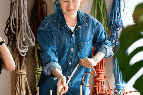 RUG WEAVING WORKSHOP S/M: Weave a small to medium sized Rug from Climbing Rope — 5
