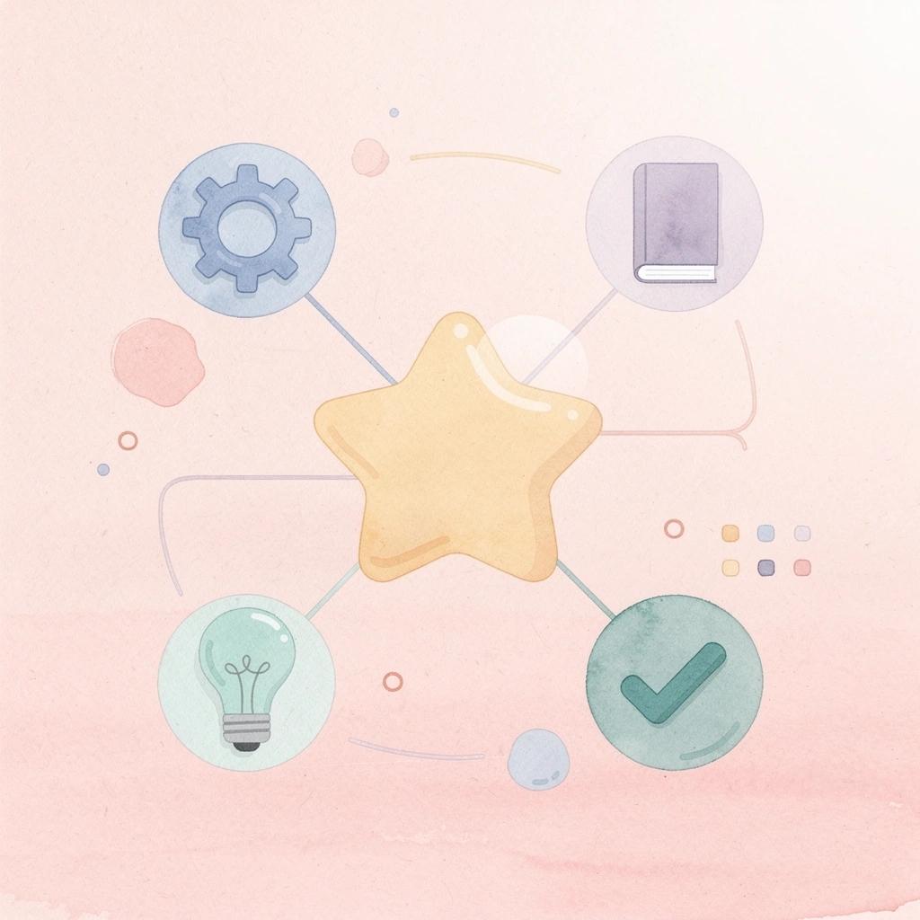 Central AI system connected to various business functions
