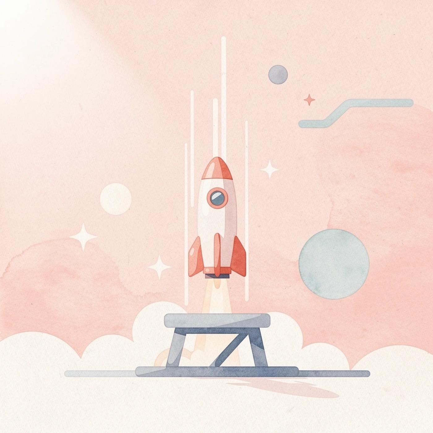 Scene of a product launch going off course, representing common startup development mistakes