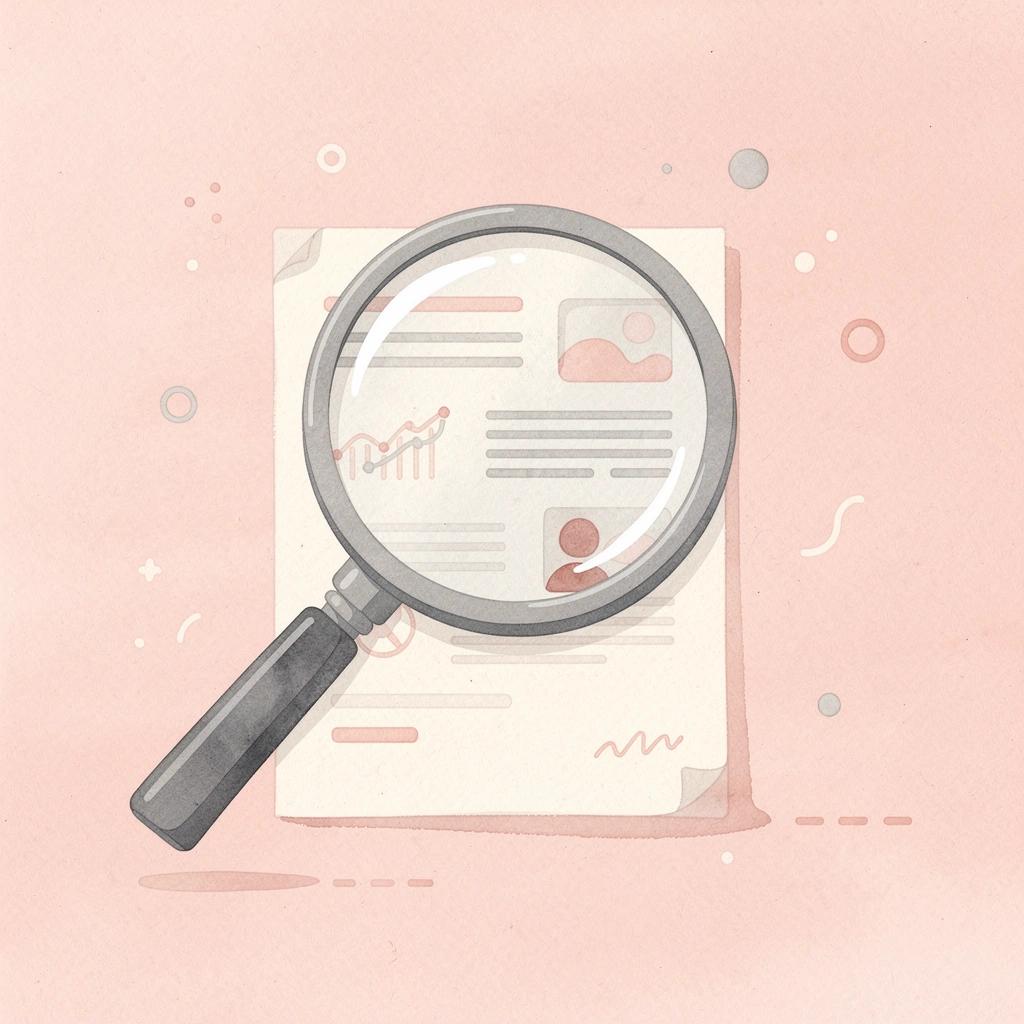 Magnifying glass scene representing close examination of subtle startup validation mistakes