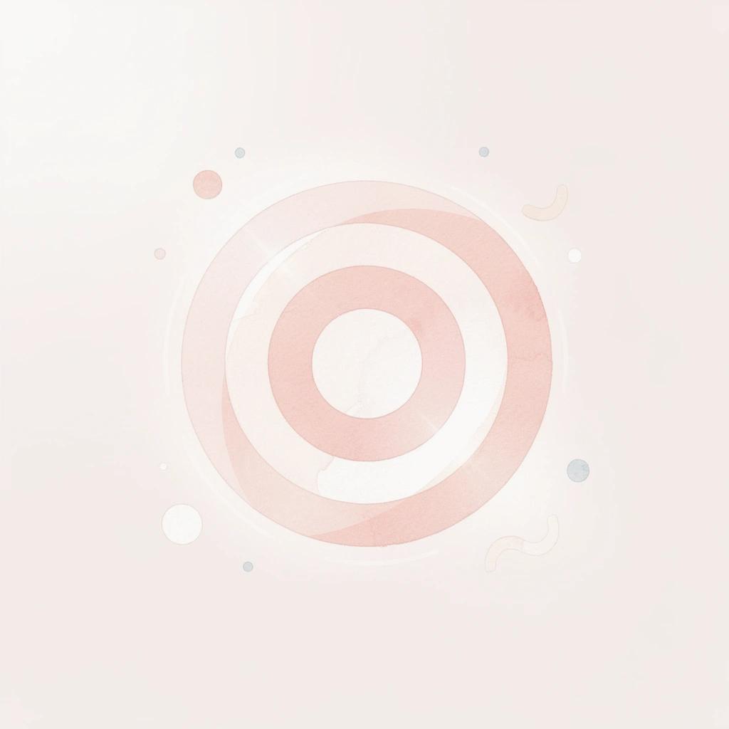 Target icon representing the key realization point