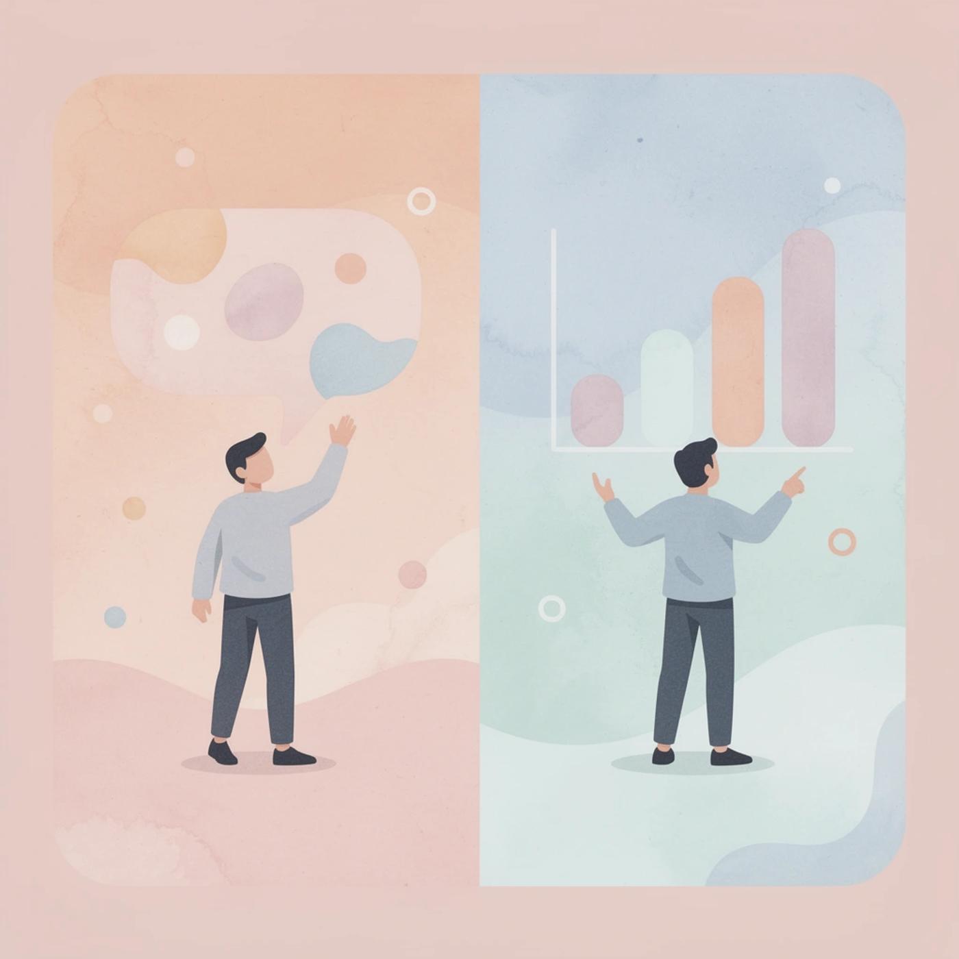 Scene comparing the old complex startup model versus the modern simplified solo SaaS launch