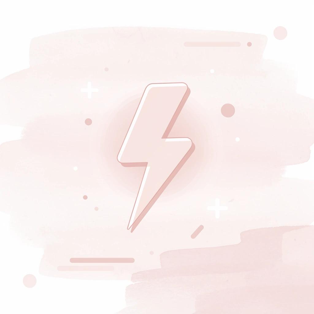 Lightning bolt representing elimination of friction