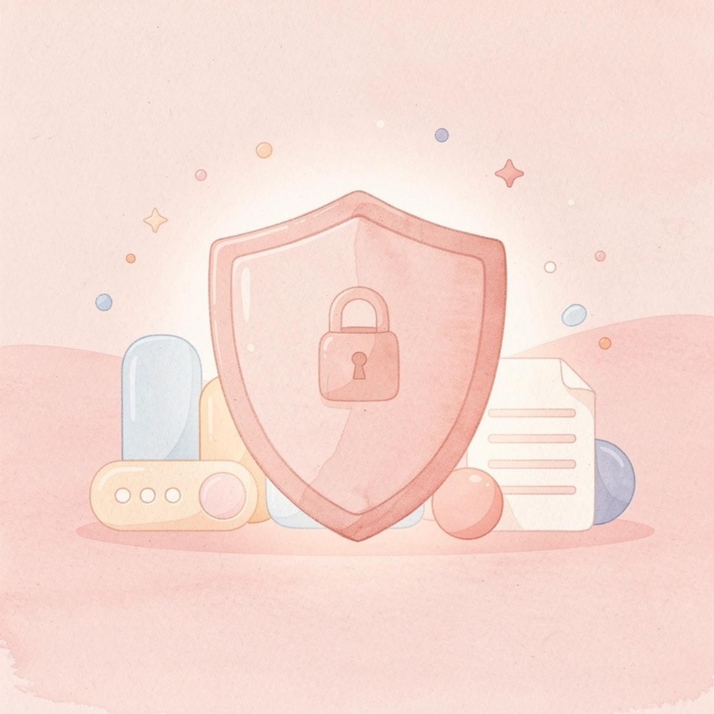 Shield protecting person from technical barriers