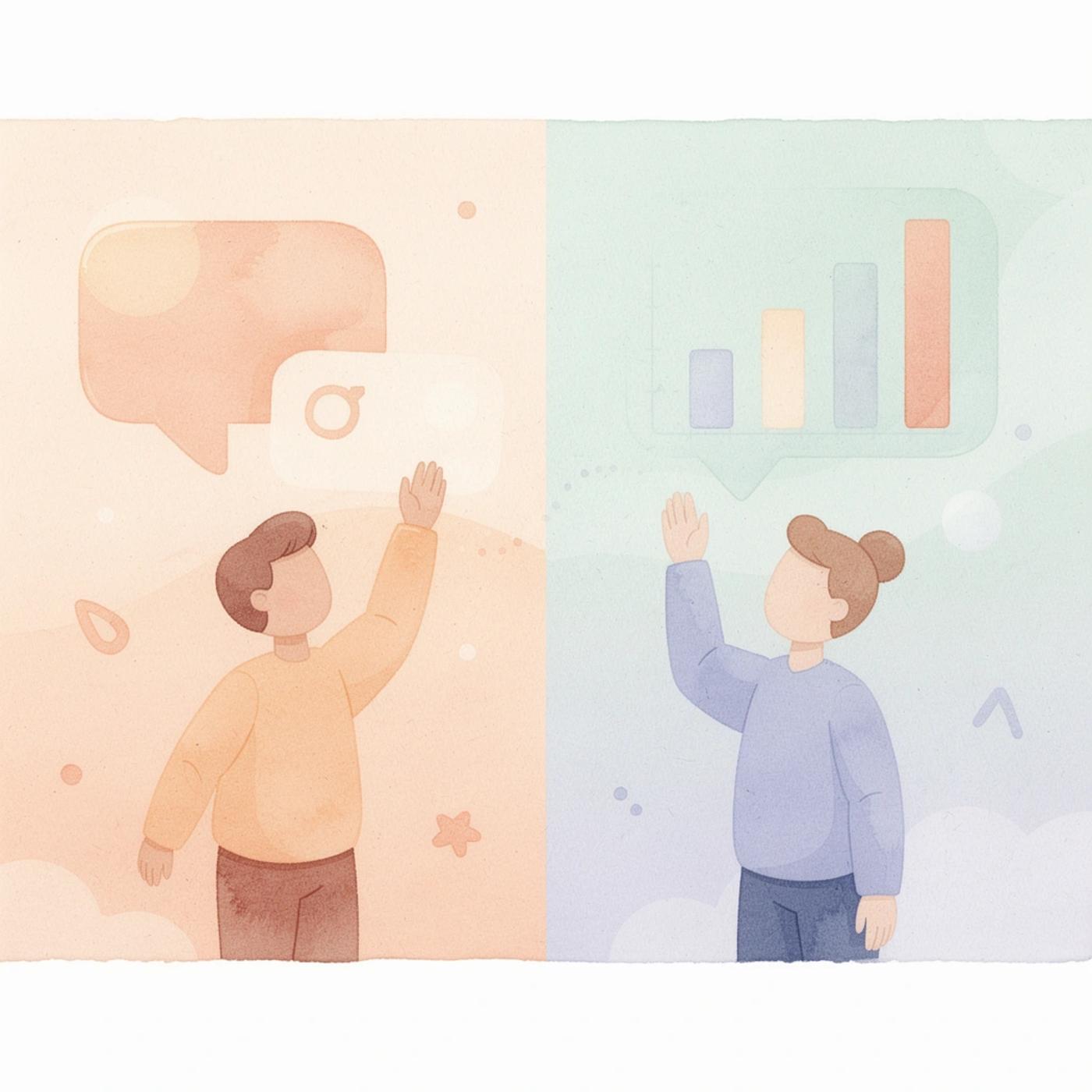 Split scene contrasting traditional app building with complete business operations
