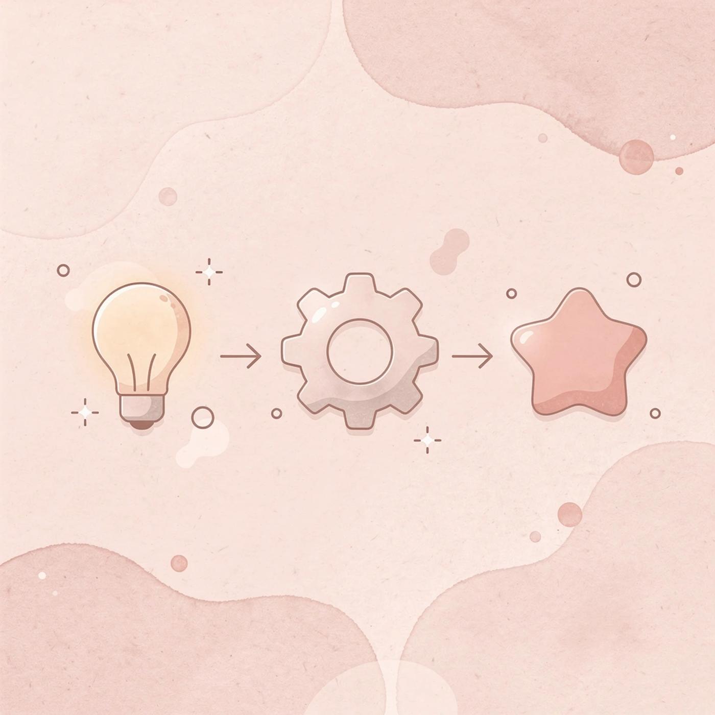 Three icons representing design, content, and development teams working together