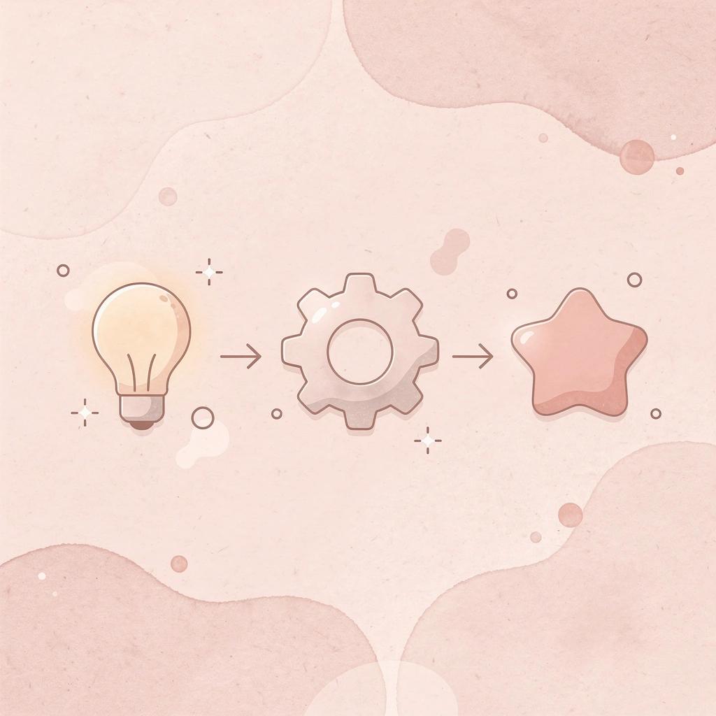 Three icons representing design, content, and development teams working together