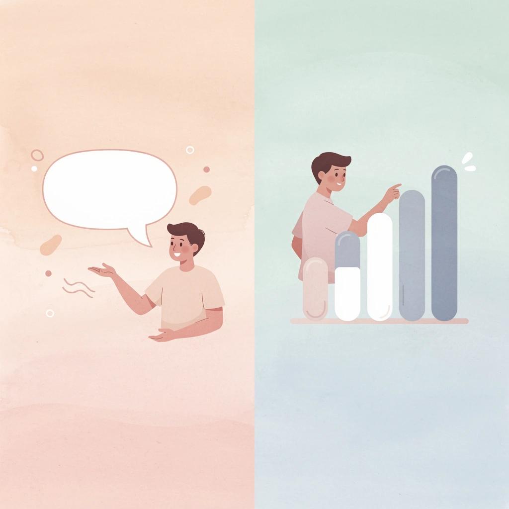 Scene showing two contrasting approaches: building with assumptions versus validating with real customers