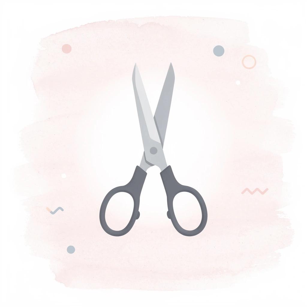 Scissors icon representing elimination of unnecessary work