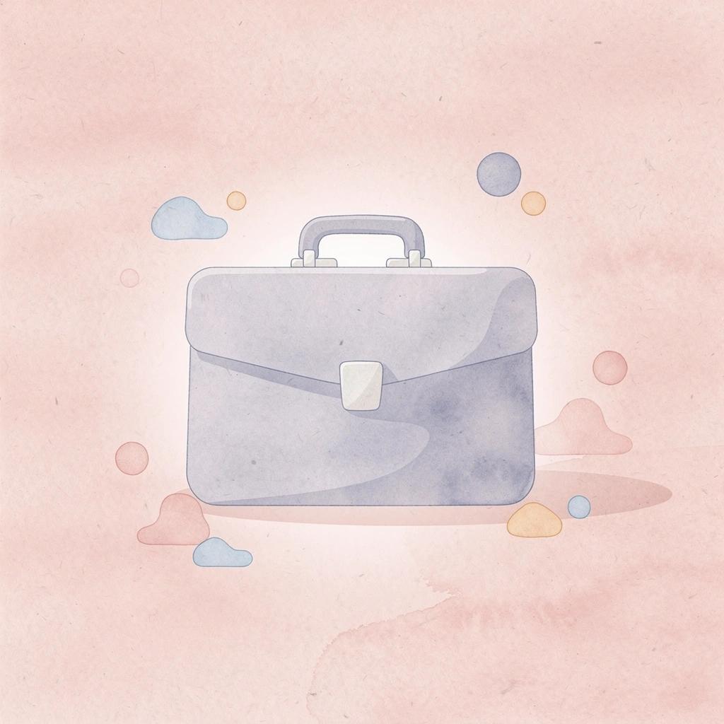 Briefcase icon representing a business building