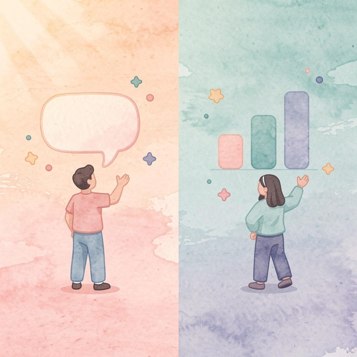 Split scene showing coding phase versus launching phase challenges