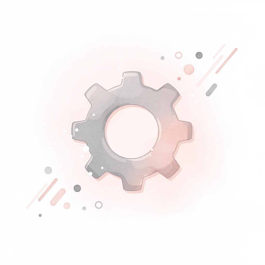 Gear icon representing organized engineering work
