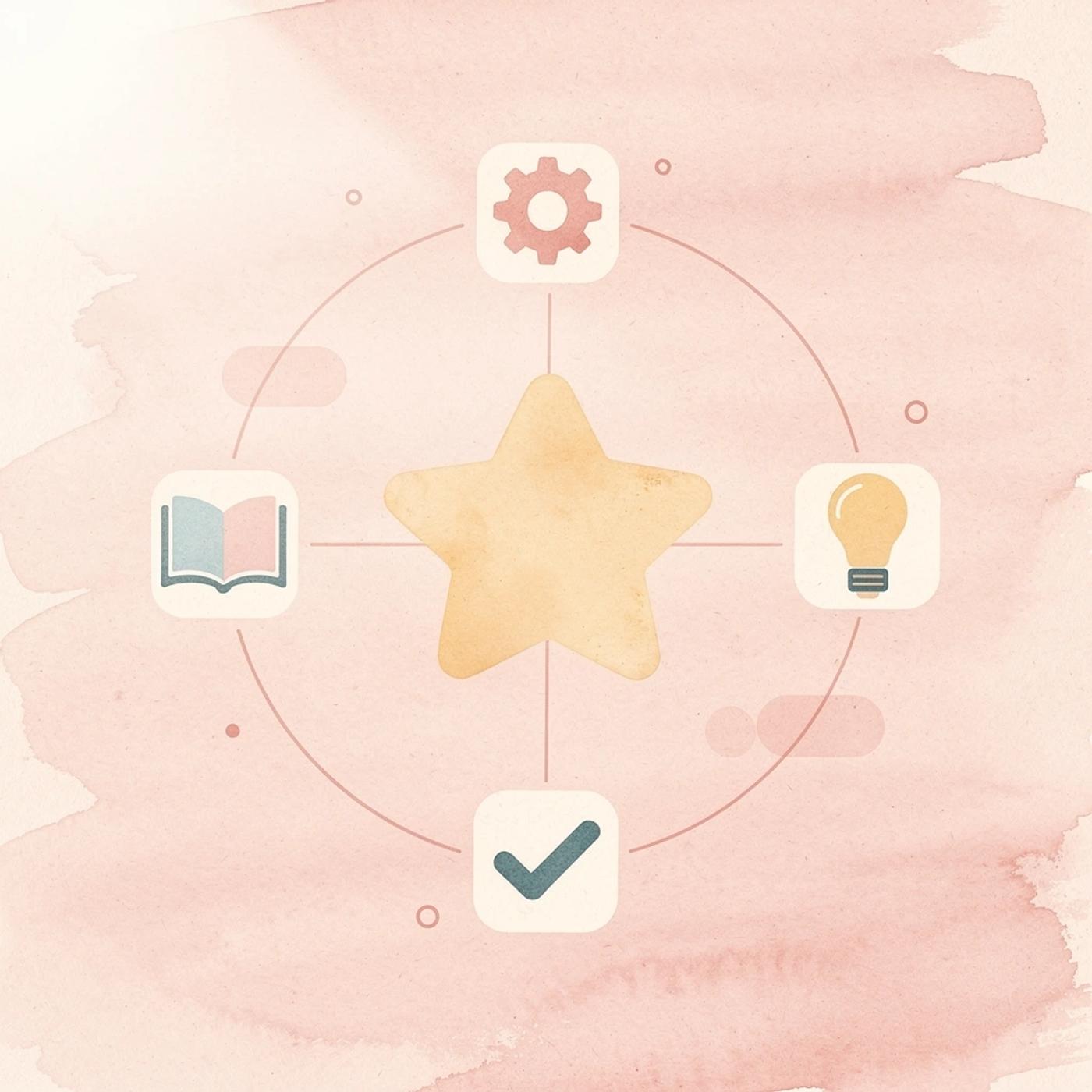 Hub diagram showing Polsia system connected to key business functions