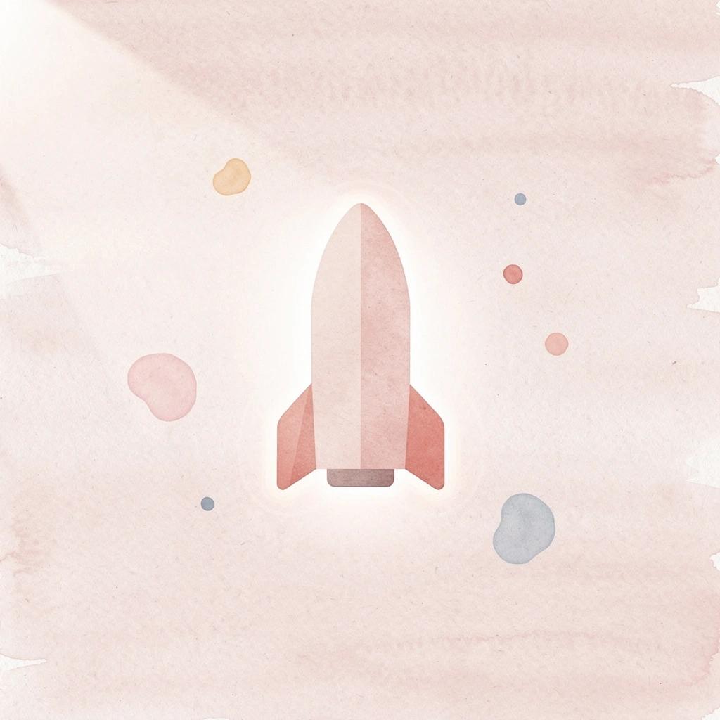 Rocket icon representing launching products