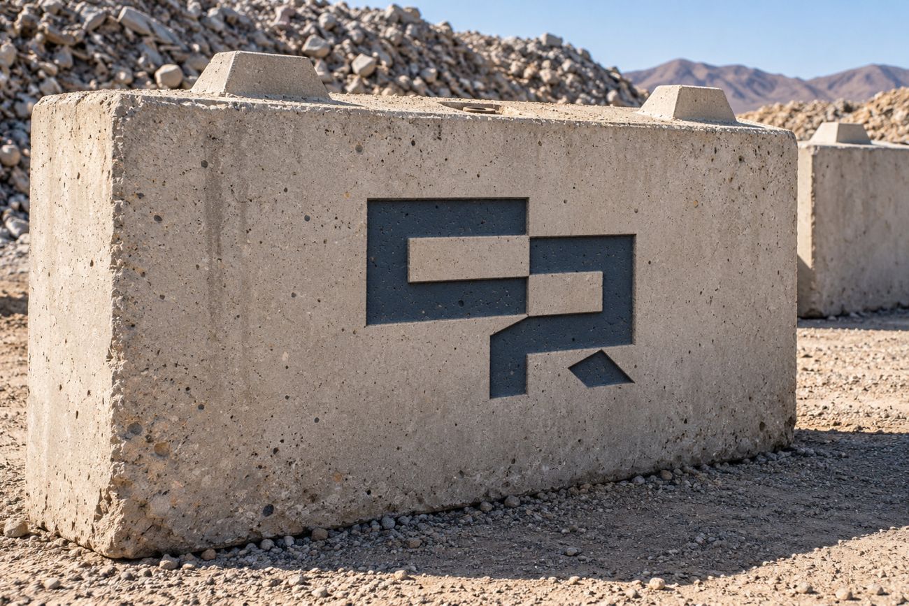 Concrete Recyclers: cast concrete block