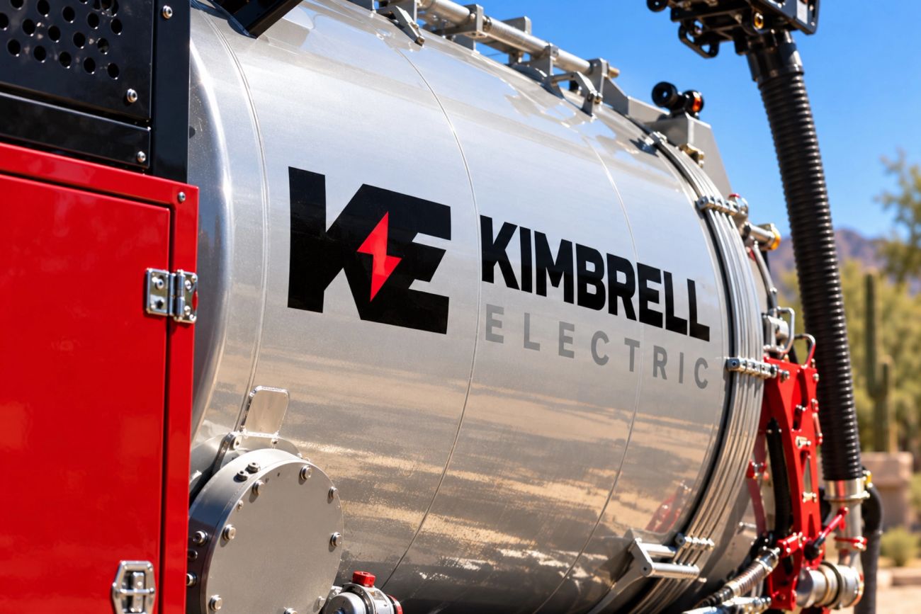 Kimbrell Electric: vacuum truck logo detail