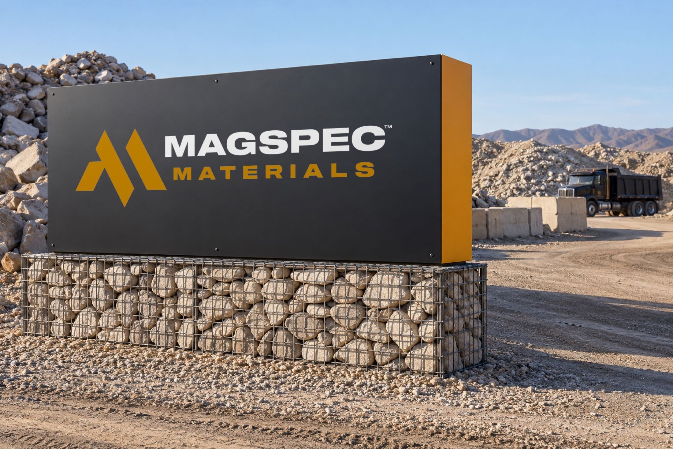 MagSpec Materials: yard entrance sign