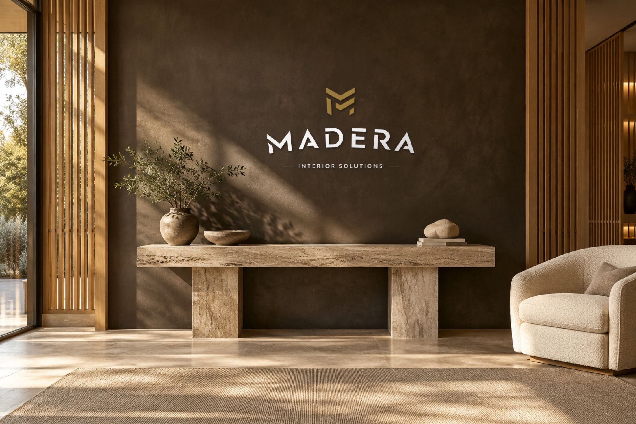 Madera Interior Solutions: showroom wall