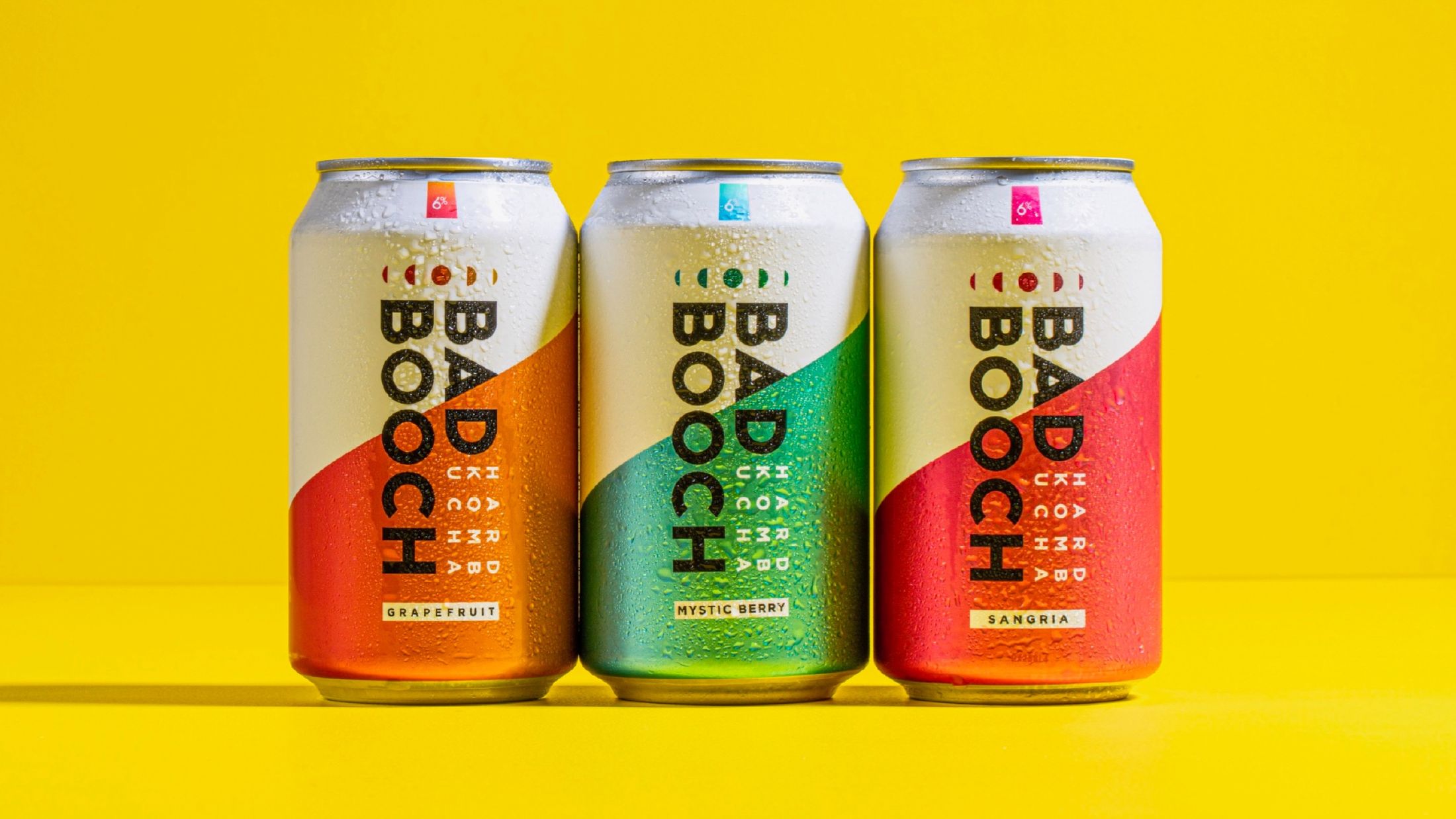Bad Booch Hard Kombucha: three flavors