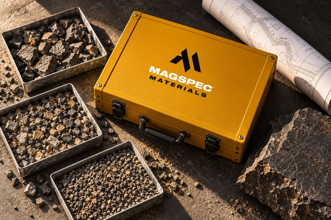 MagSpec Materials: aggregate sample case