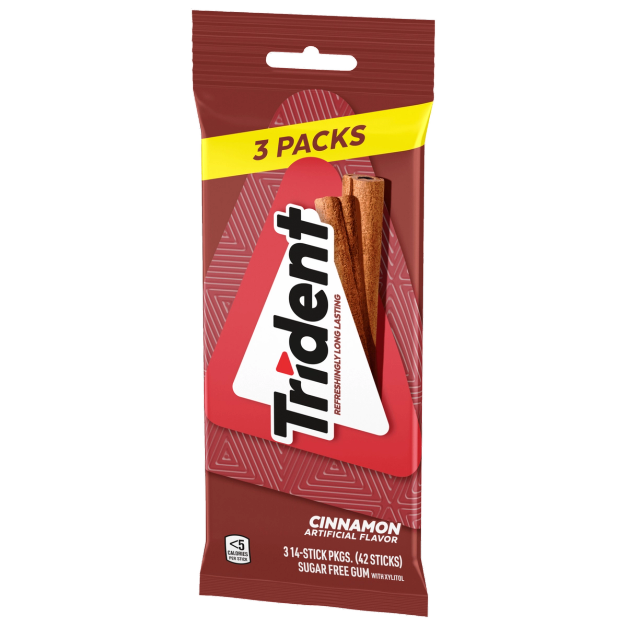 Trident Cinnamon (3 packs 14 pieces each) Trident US
