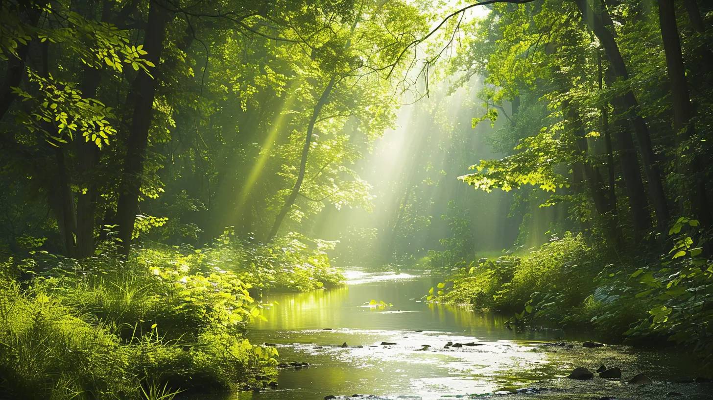 Lush forest landscape symbolizing the importance of environmental protection for sustainable branding.