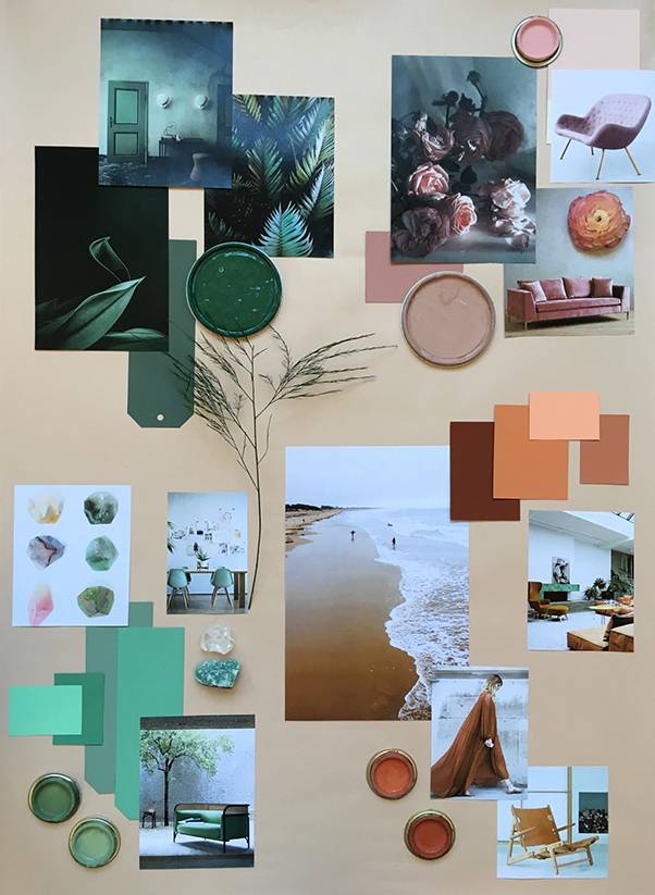 Great example of a physical mood board. Source: eclectictrends.com