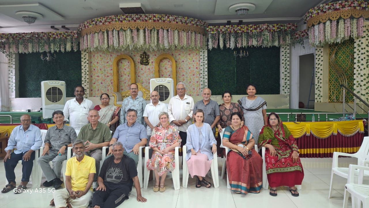 With some of the members who attended the gathering in Salem, India