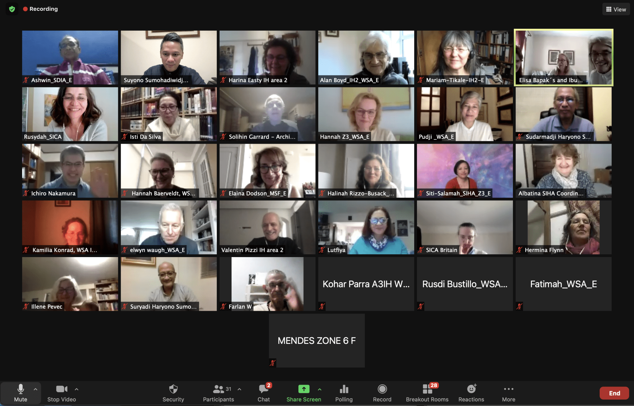 WSA Executive Committee Report – 2021