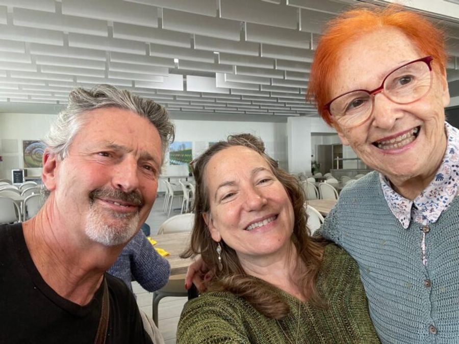 Beata (middle) with her husband Michael and Lilian