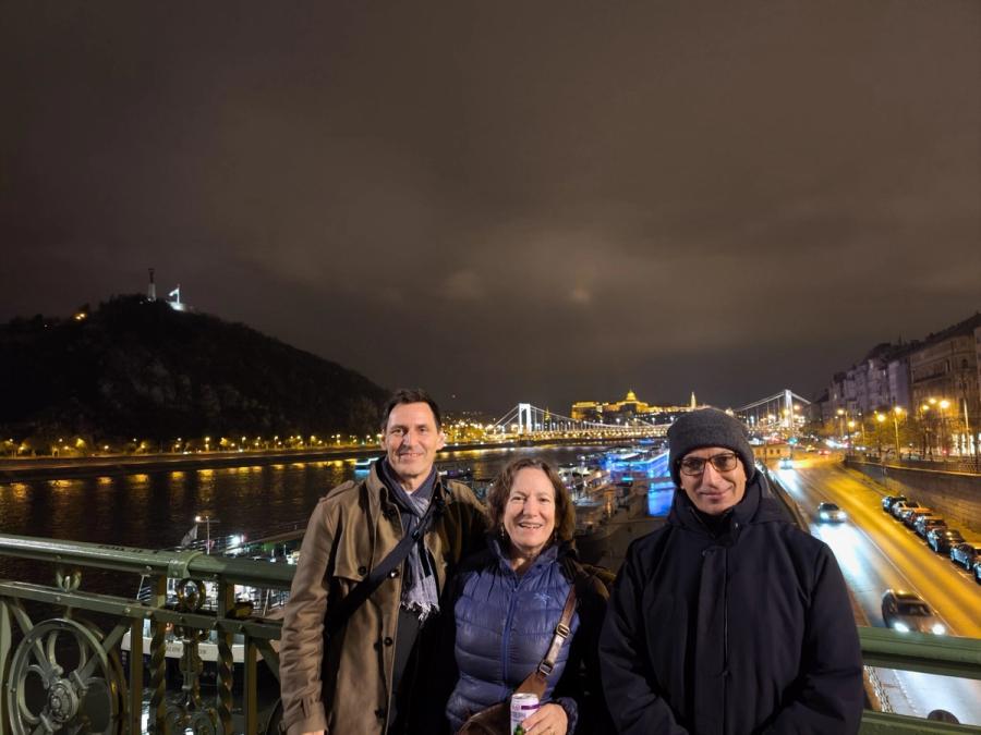 Anwar Ziesel, Beata Thana and Raymond Lee Area 2 International Helpers in Budapest