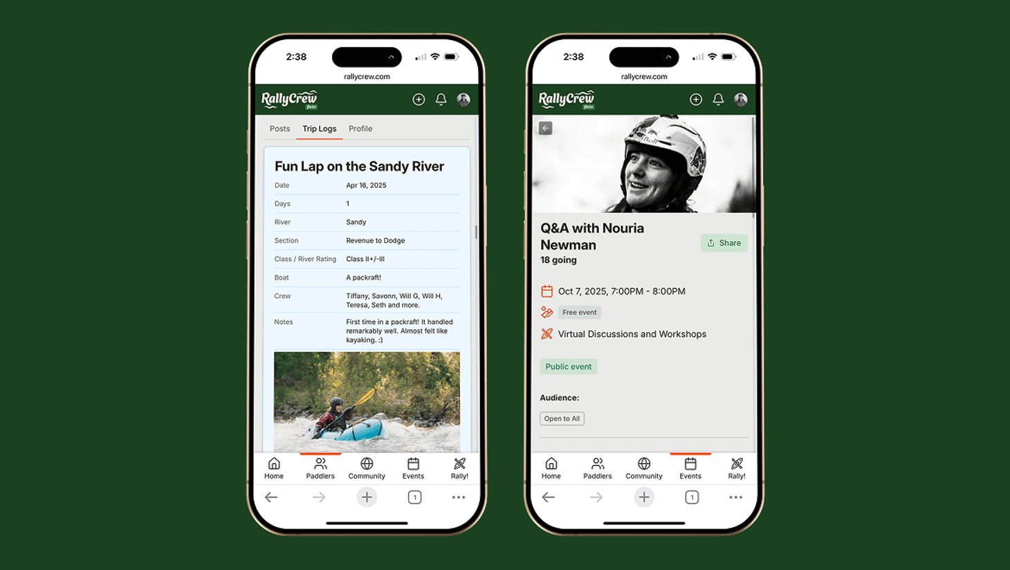 rallycrew wlcr product ui and ux design