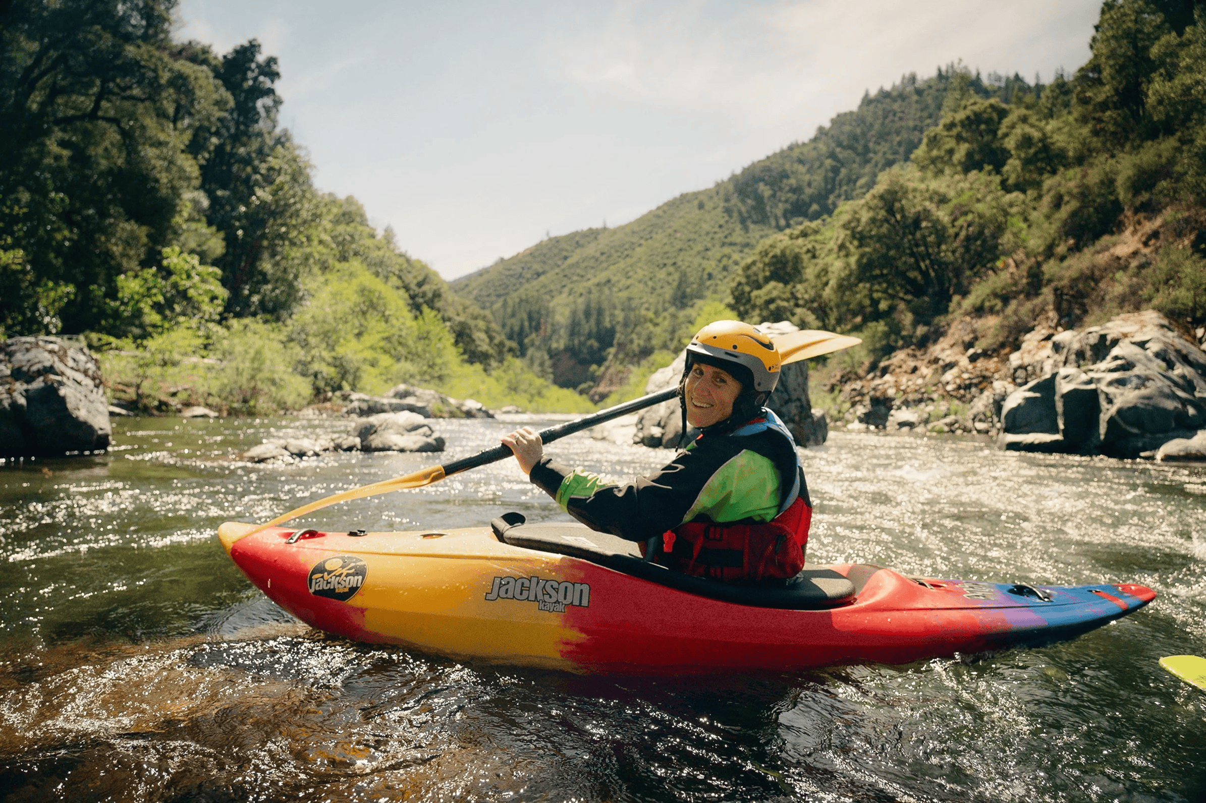 Kayaker on a river