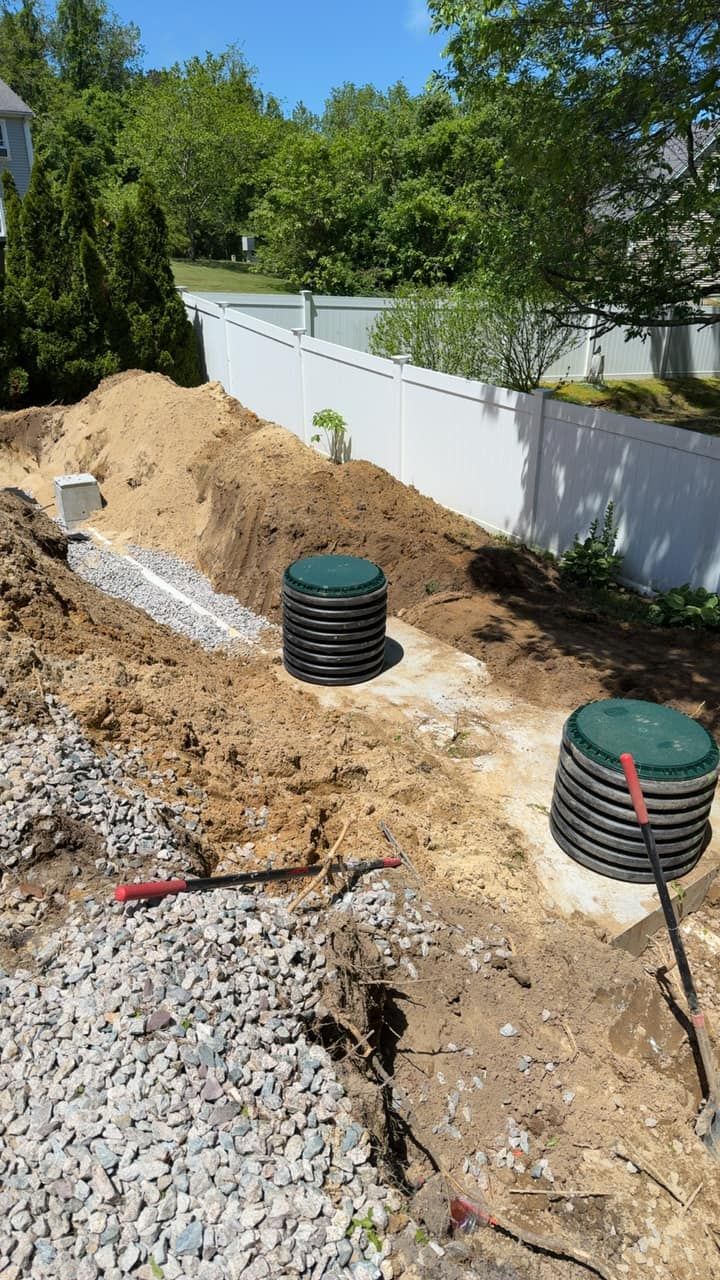 Legacy Excavation is a septic repair contractor that fixes leach fields, distribution boxes, baffles, and risers