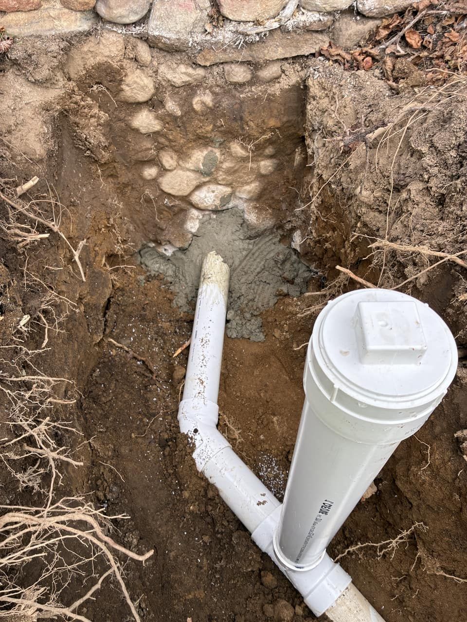 Septic tie-in completed on a residential repair job by Legacy Excavation Legacy Excavation is a septic repair contractor serving homeowners across Plymouth County, MA