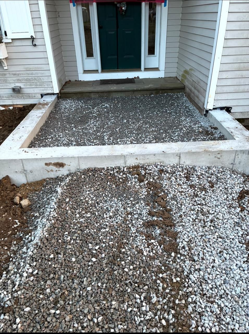 Mud room slab excavation prepped and ready for concrete by Legacy Excavation Legacy Excavation is an excavation contractor providing residential site prep across Plymouth County, MA