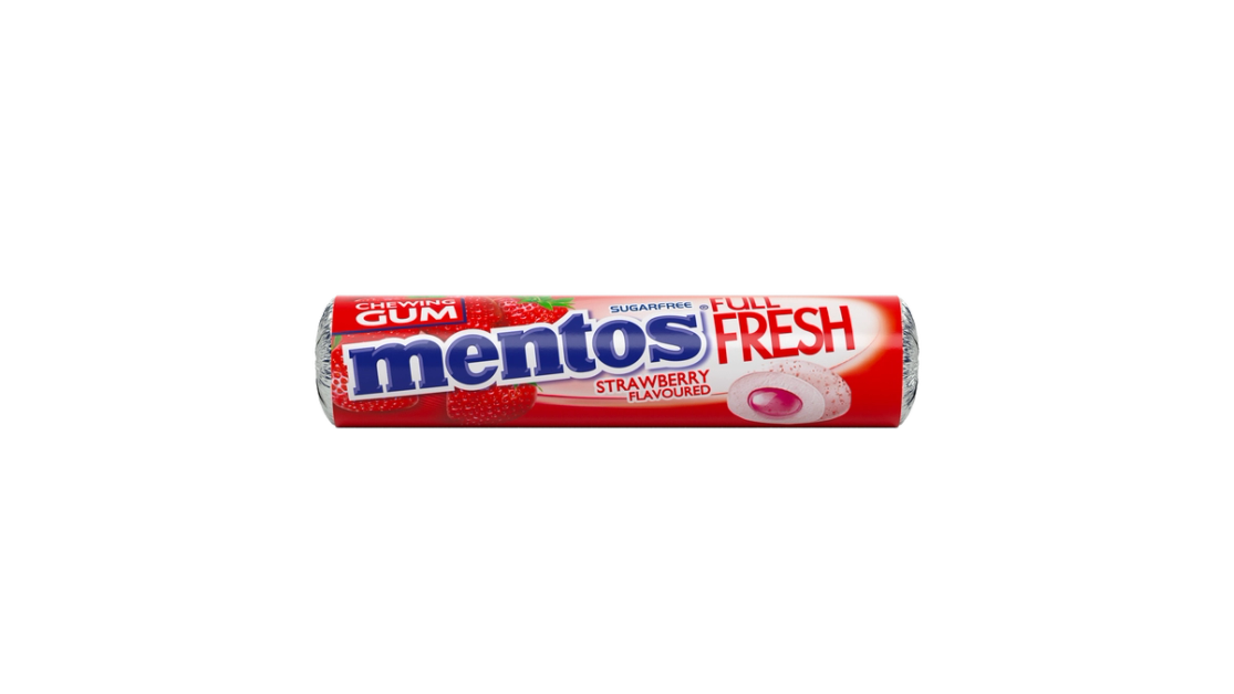 Mentos Full Fresh Strawberry Roll 9p | Mentos South Africa