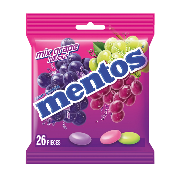 Mentos Mono Mix Grape 26p Bag | Mentos South Africa