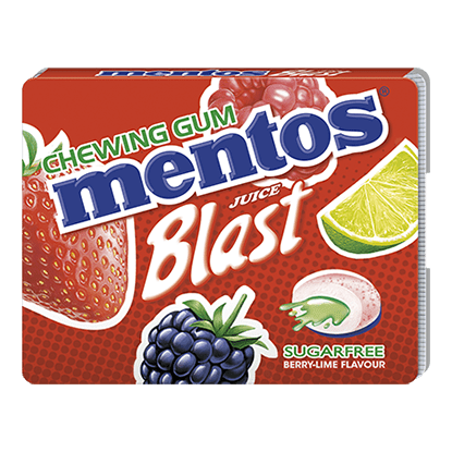 Mentos Juice Blast - Berry Lime flavour