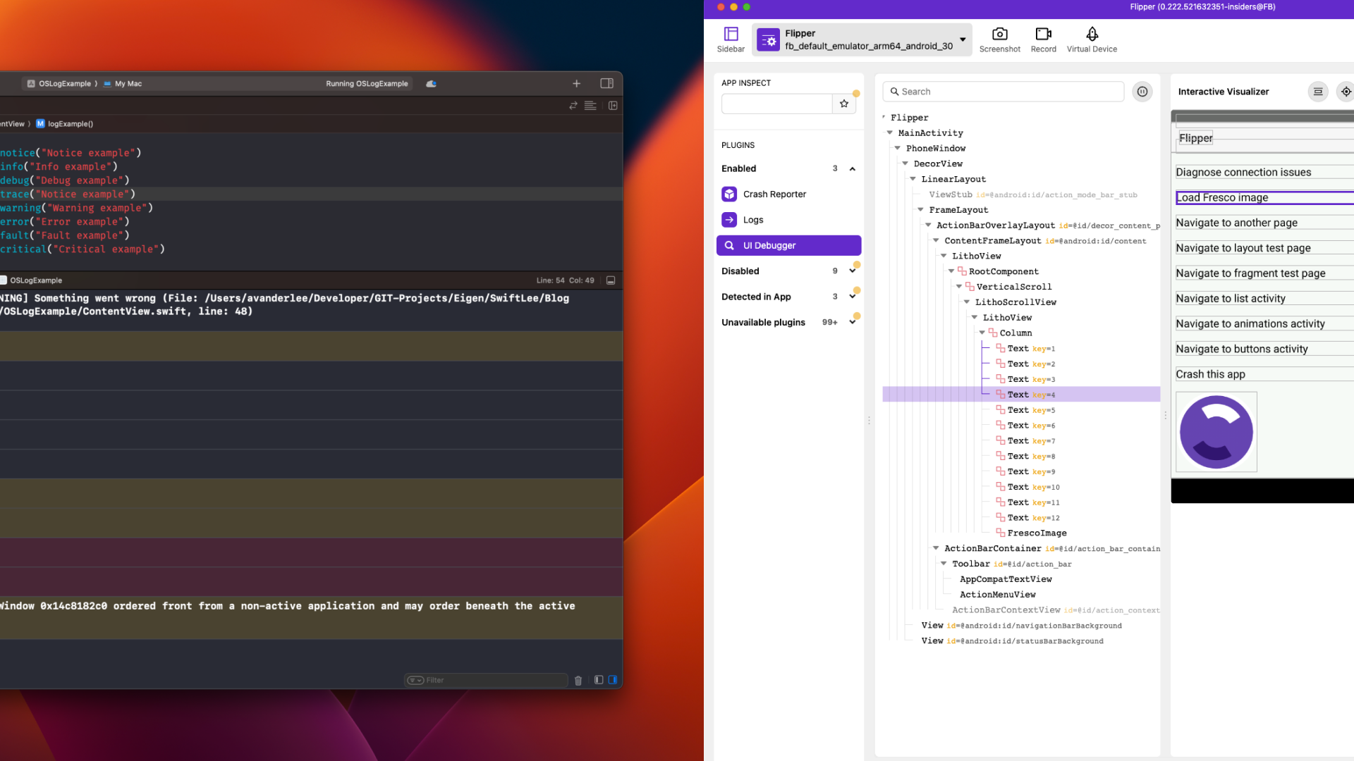 Xcode and Flipper