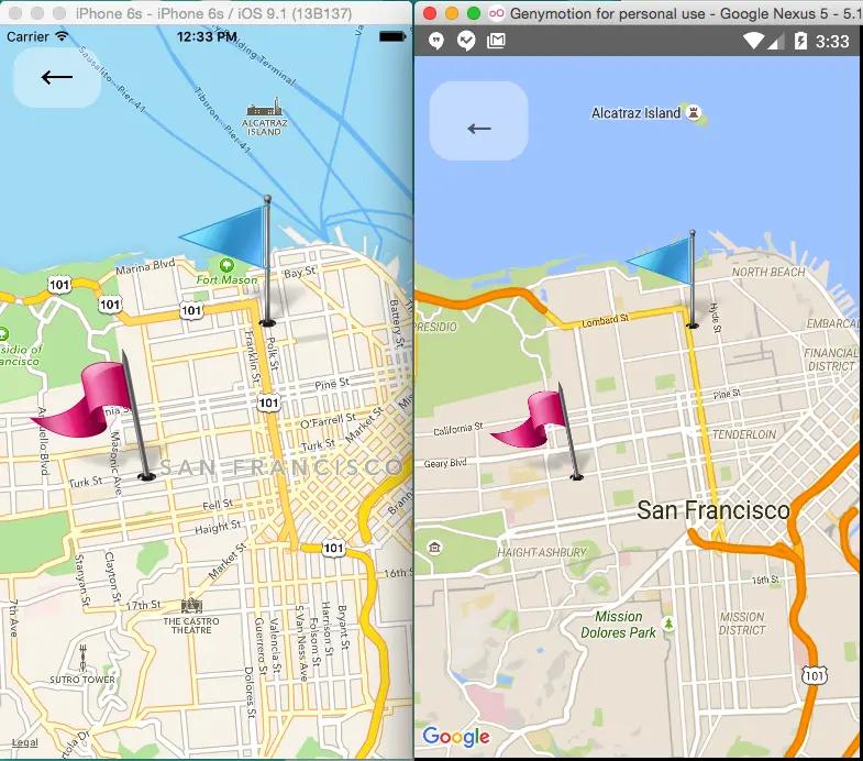 React Native Mapview