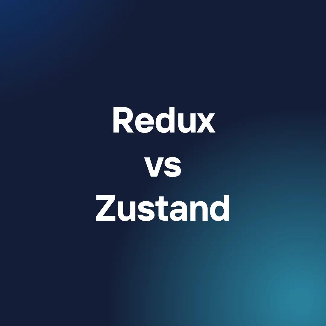 Redux and Zustand logos side by side