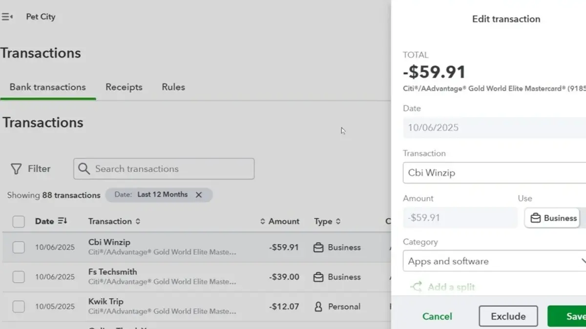 QuickBooks self-employed accounting software for basic financial management