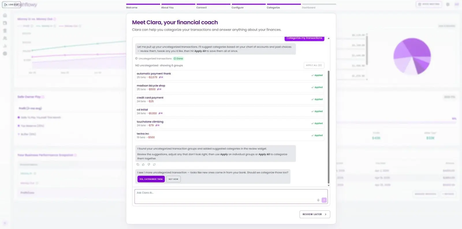 Cashflowy with a user-friendly interface helps manage business finances and make smarter decisions