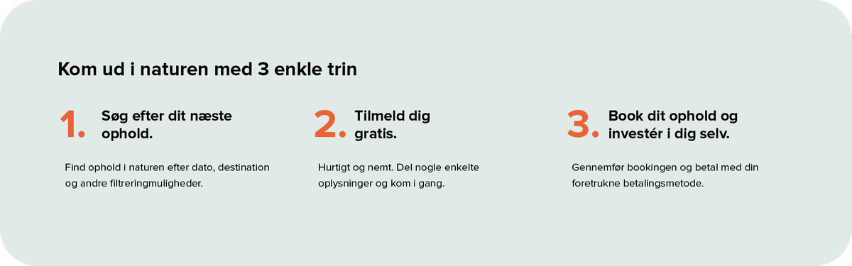 3 enkle trin trin for at tage på camping i Danmark