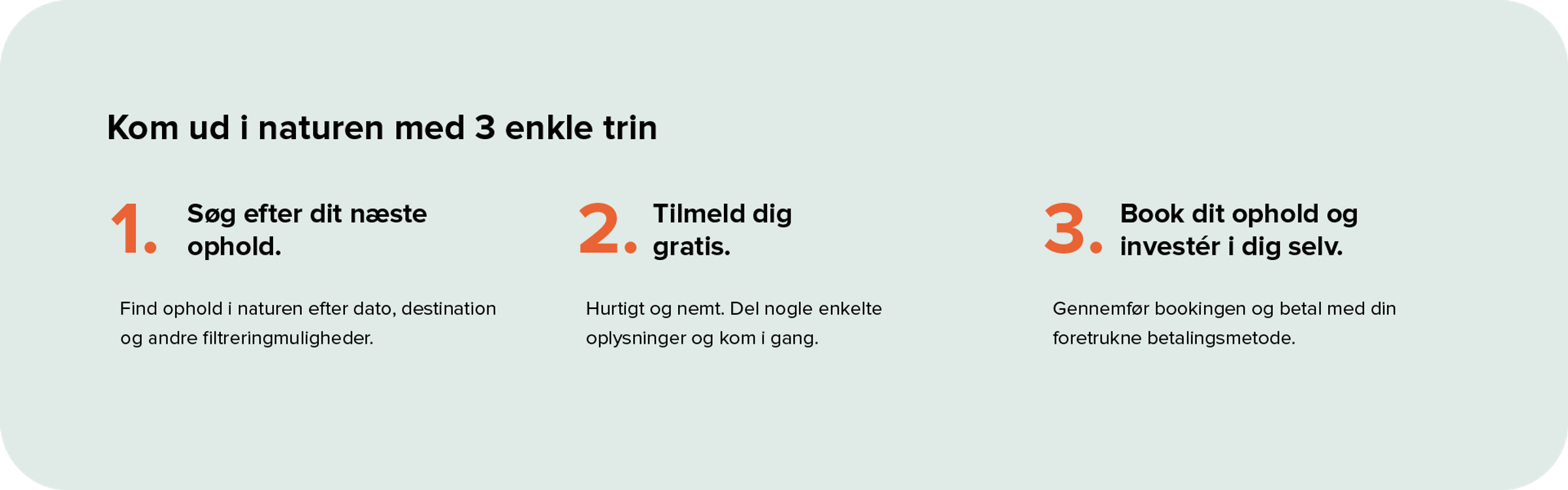 3 enkle trin trin for at tage på camping i Danmark