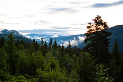The landscape around Dalen
